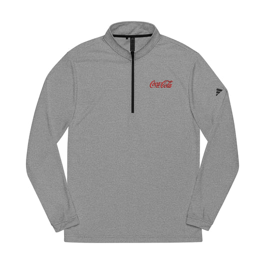 Quarter-Zip Pullover, Stylish Athletic Wear, Embroidered Coca-Cola Logo