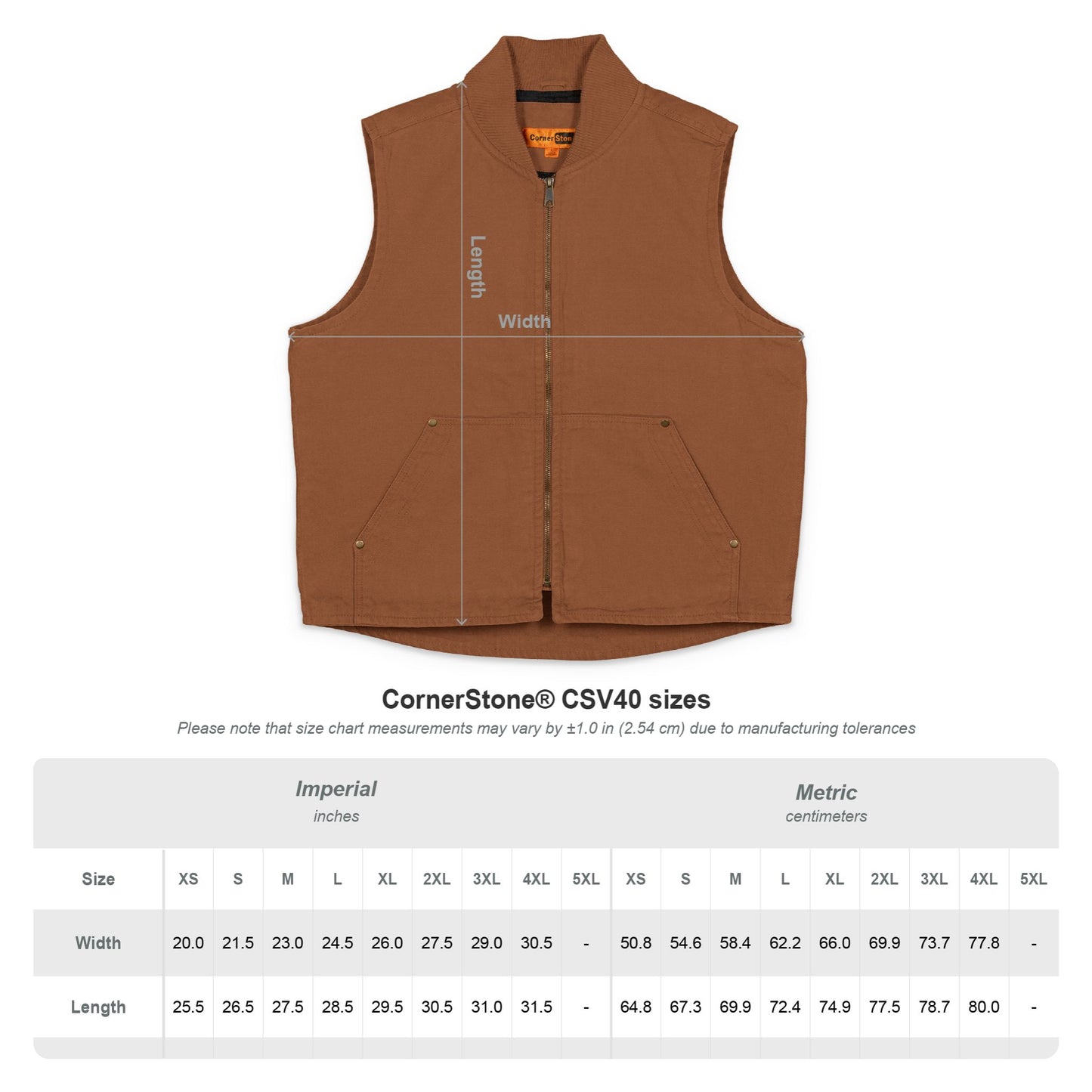 Vest Washed Duck Cloth Unisex Dave's Killer bread Embroidered logo