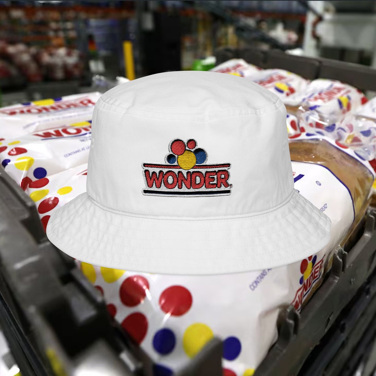 Bucket Hat – With Wonder bread Embroidered logo -Streetwear