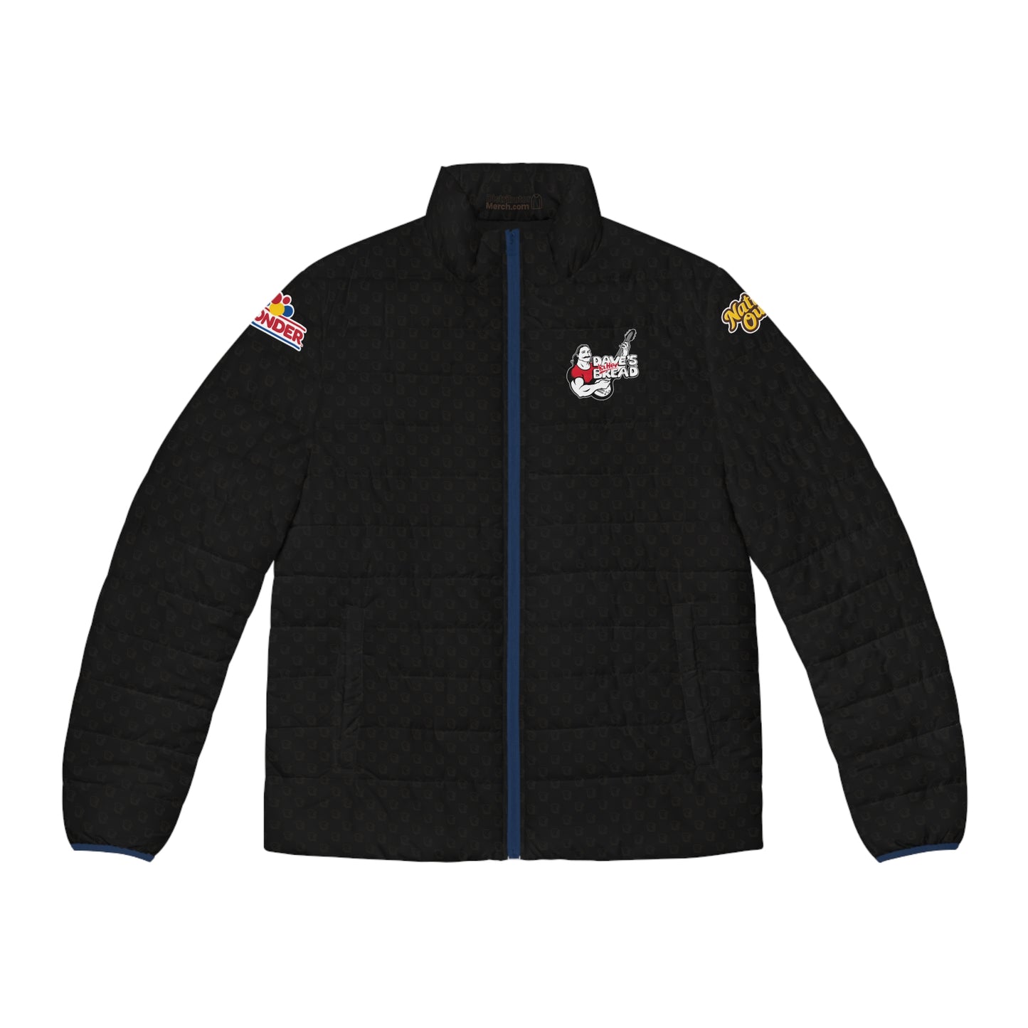 Dave's Killer Bread Puffer Jacket, Pattern Bread, Wonder bread, Nature's Own, Hexagon Pattern