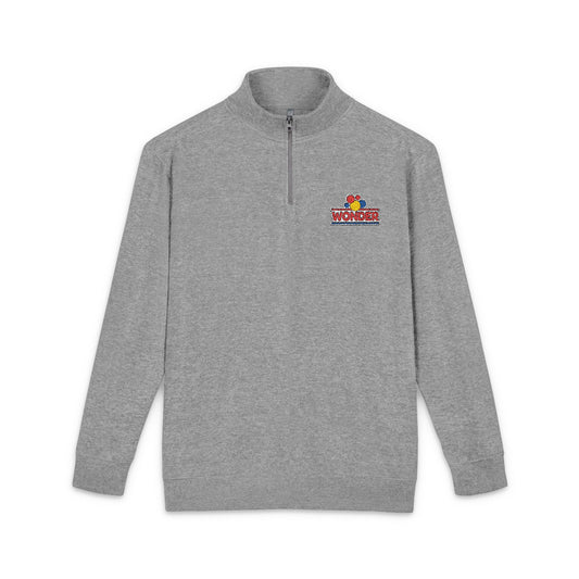 Wonderbread Embroidered Floral Wave Quarter-Zip Pullover