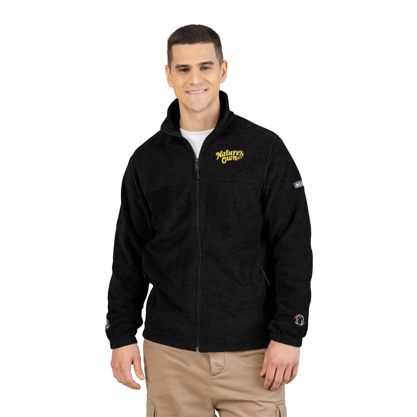 Nature's Own Columbia Embroidered Fleece Jacket "Goodness is in Our Nature" Back