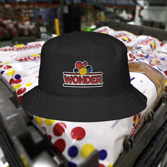 Wonderbread Embroidered Bucket Hat – Vintage Logo Streetwear