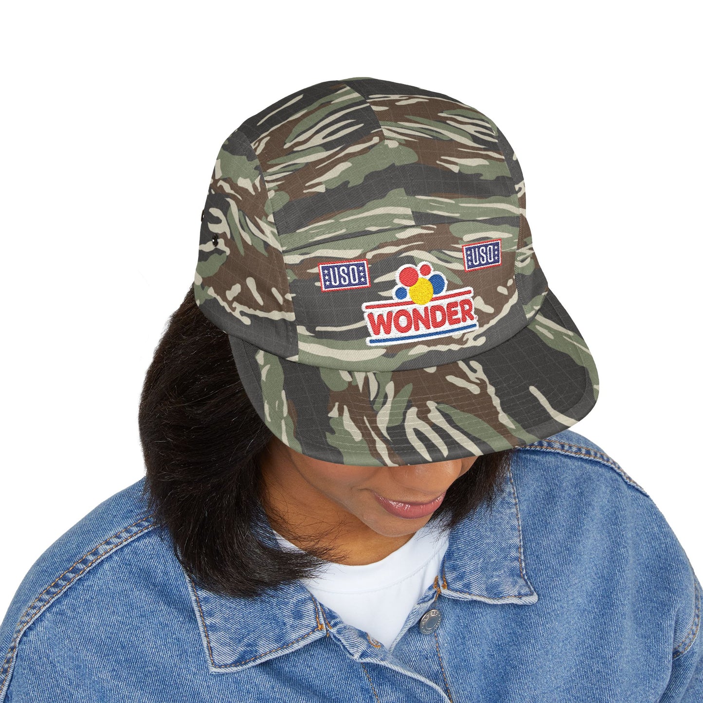 Wonder bread USO Embroidered CAMO 5-Panel Cap