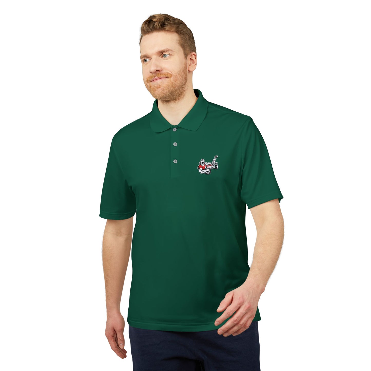 Embroidered Adidas Dave's Killer Bread Unisex Performance Polo Shirt