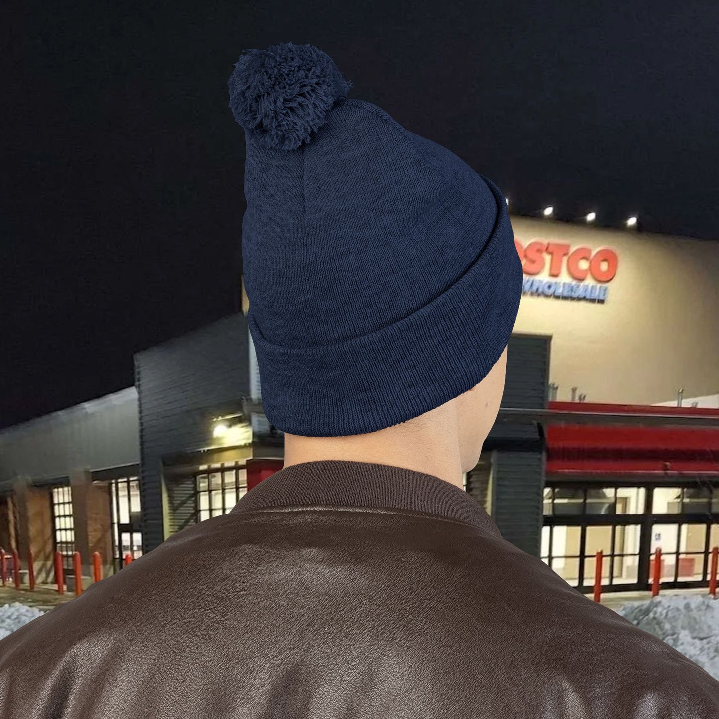 Wonderbread Embroidered Pom-Pom Knit Cap – TastyKake Logo