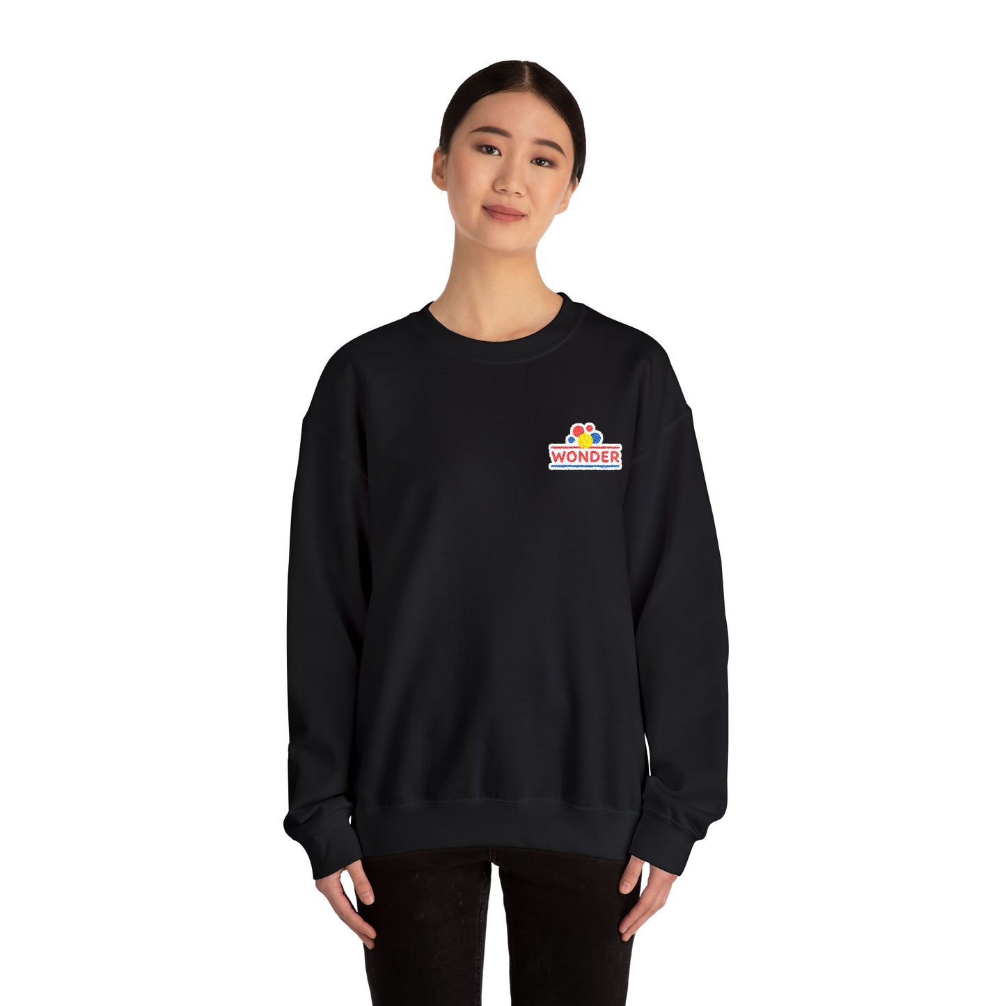 Vintage Crewneck Sweatshirt with Wonder Bread Embroided logo
