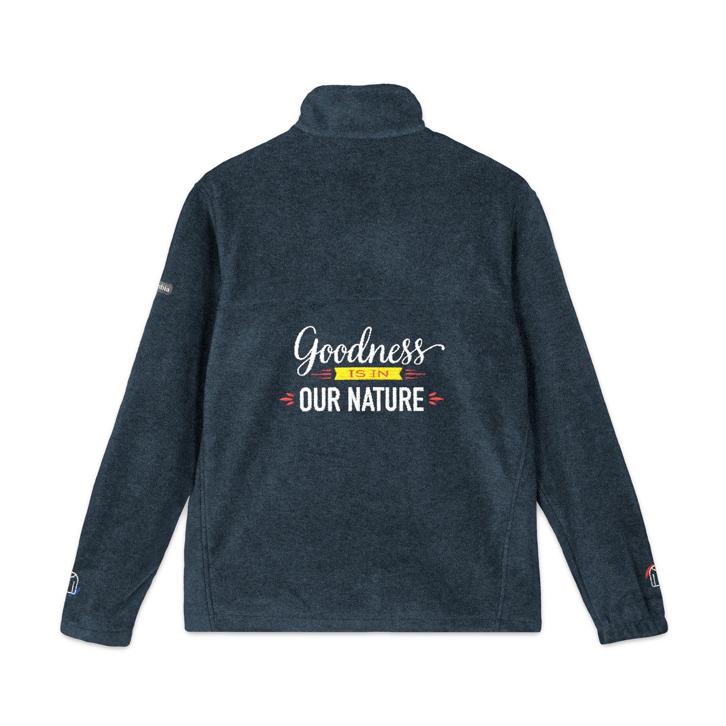 Nature's Own Columbia Embroidered Fleece Jacket "Goodness is in Our Nature" Back