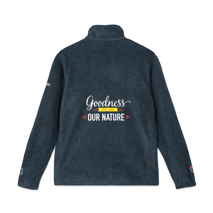 Nature's Own Columbia Embroidered Fleece Jacket "Goodness is in Our Nature" Back