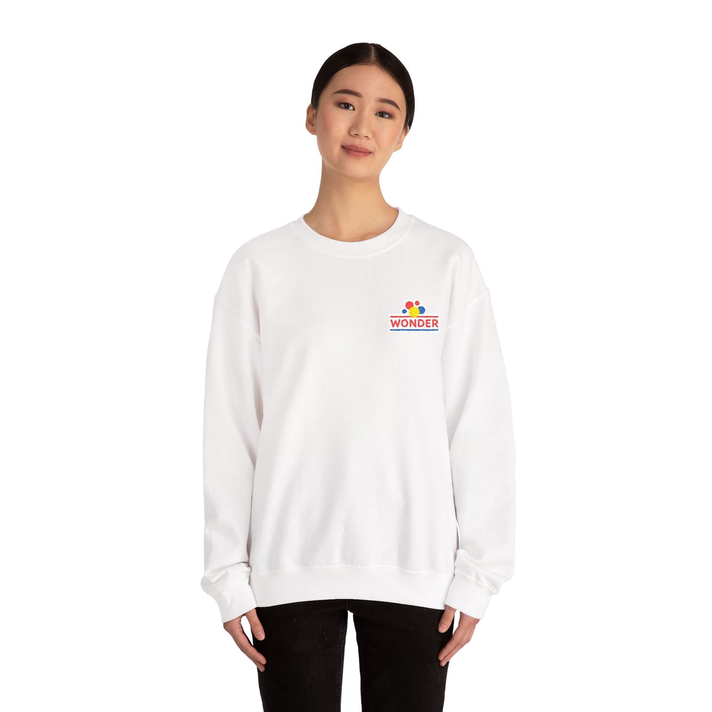 Vintage Crewneck Sweatshirt with Wonder Bread Embroided logo
