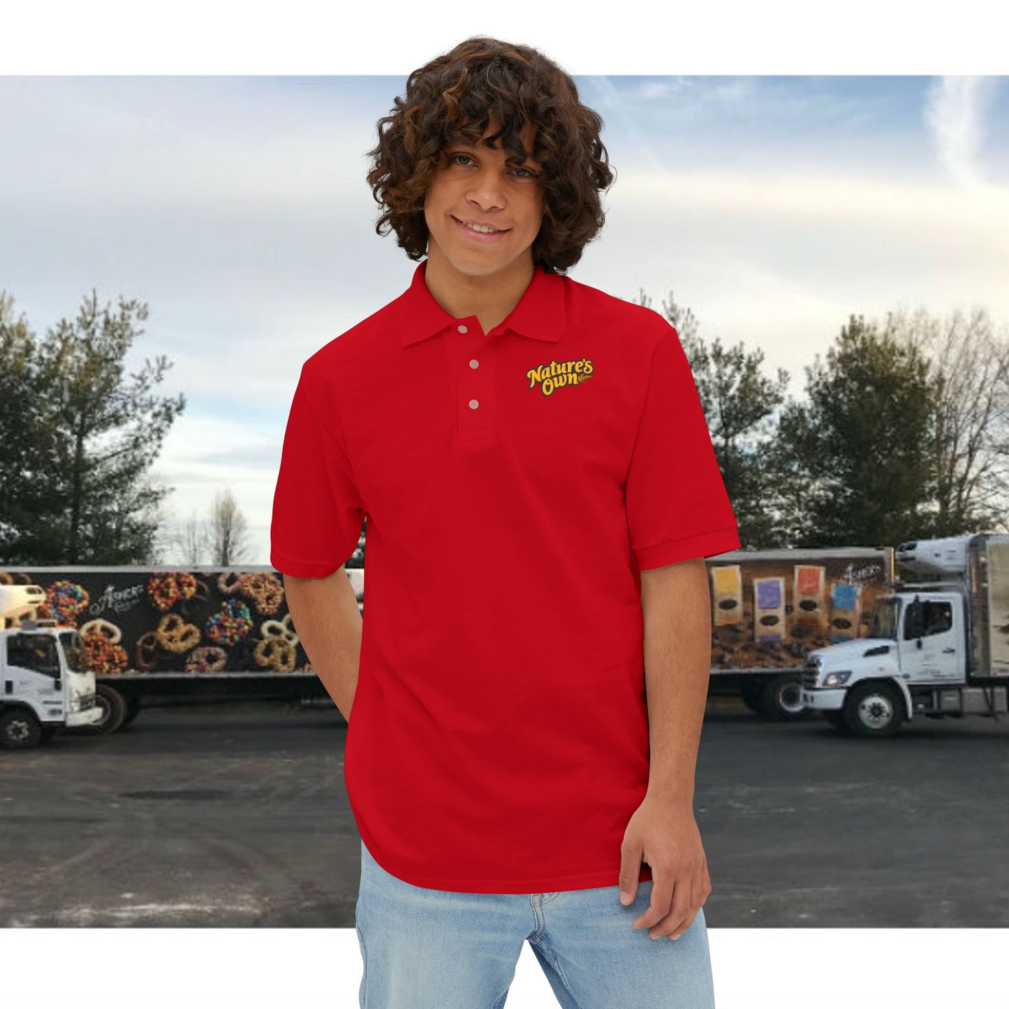 Nature's Own Men's Piqué Polo - Casual Elegance for Everyday Adventures