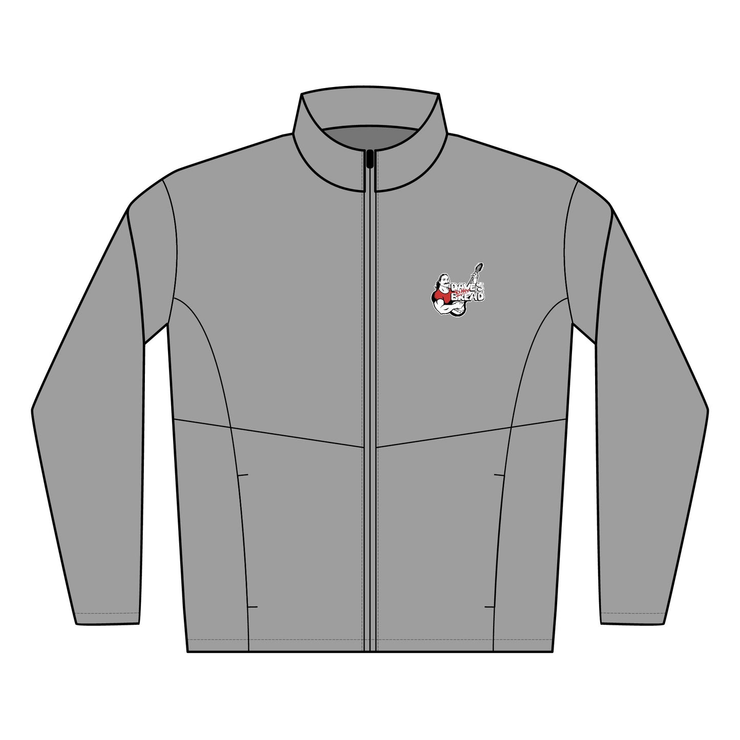 Men's Soft Shell Jacket with Dave's killer Bread Embroidery logo