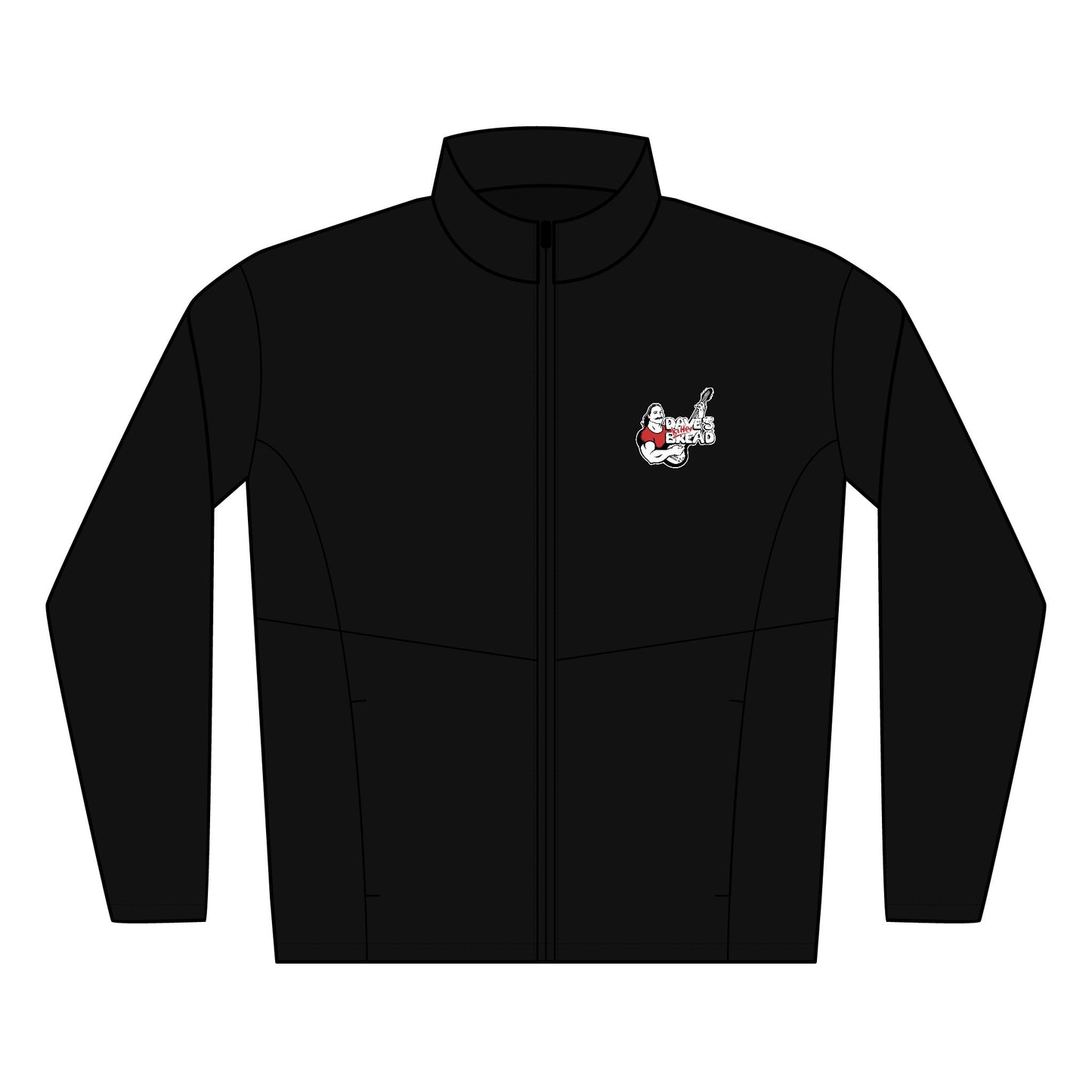 Men's Soft Shell Jacket with Dave's killer Bread Embroidery logo