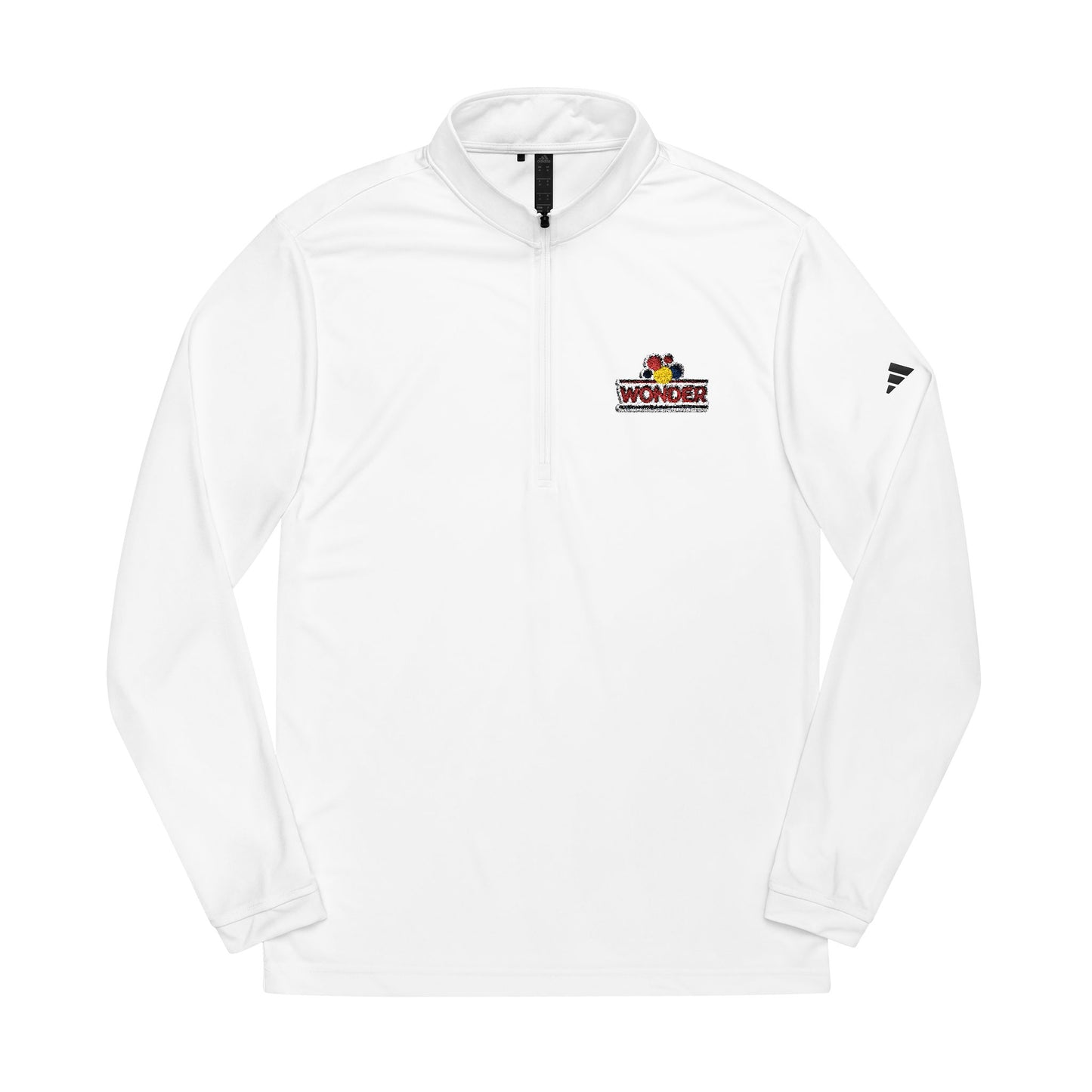 Wonder bread Embroidered adidas Quarter-Zip Pullover - Performance Top