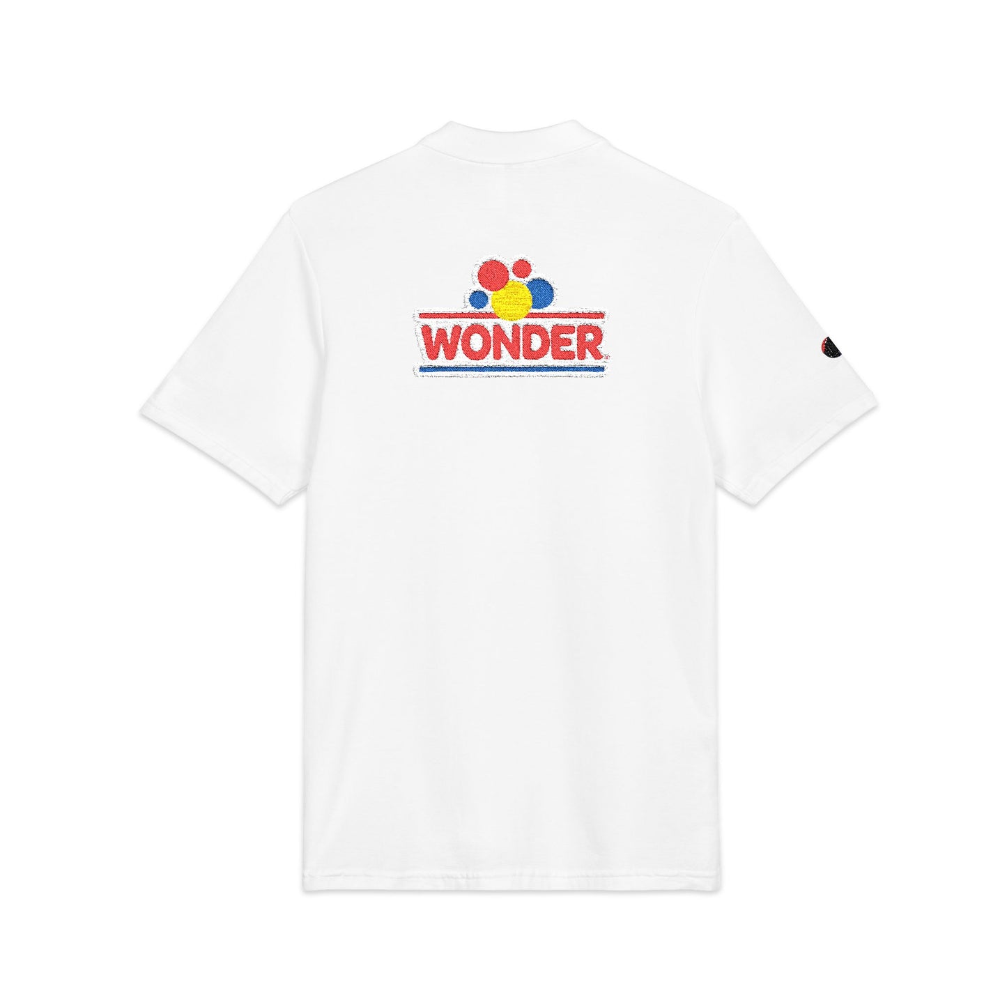 Polo Shirt with Wonder bread Embroidered front and back Logos