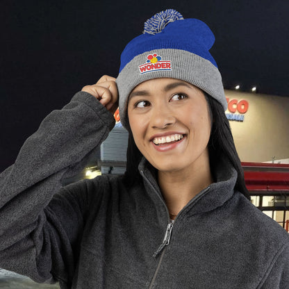 Wonderbread Embroidered Pom-Pom Knit Cap – TastyKake Logo