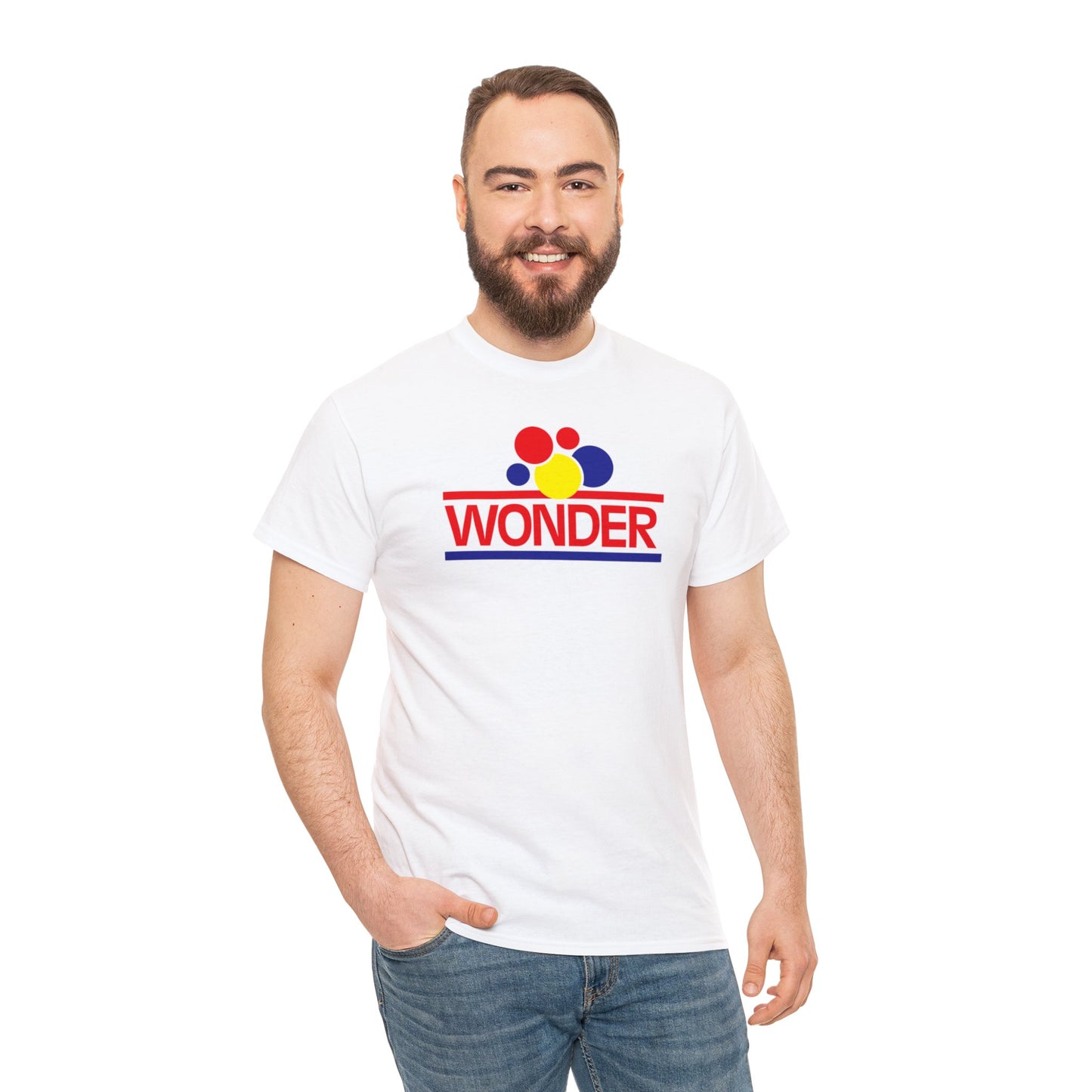 Unisex Heavy Cotton Tee, Wonder bread