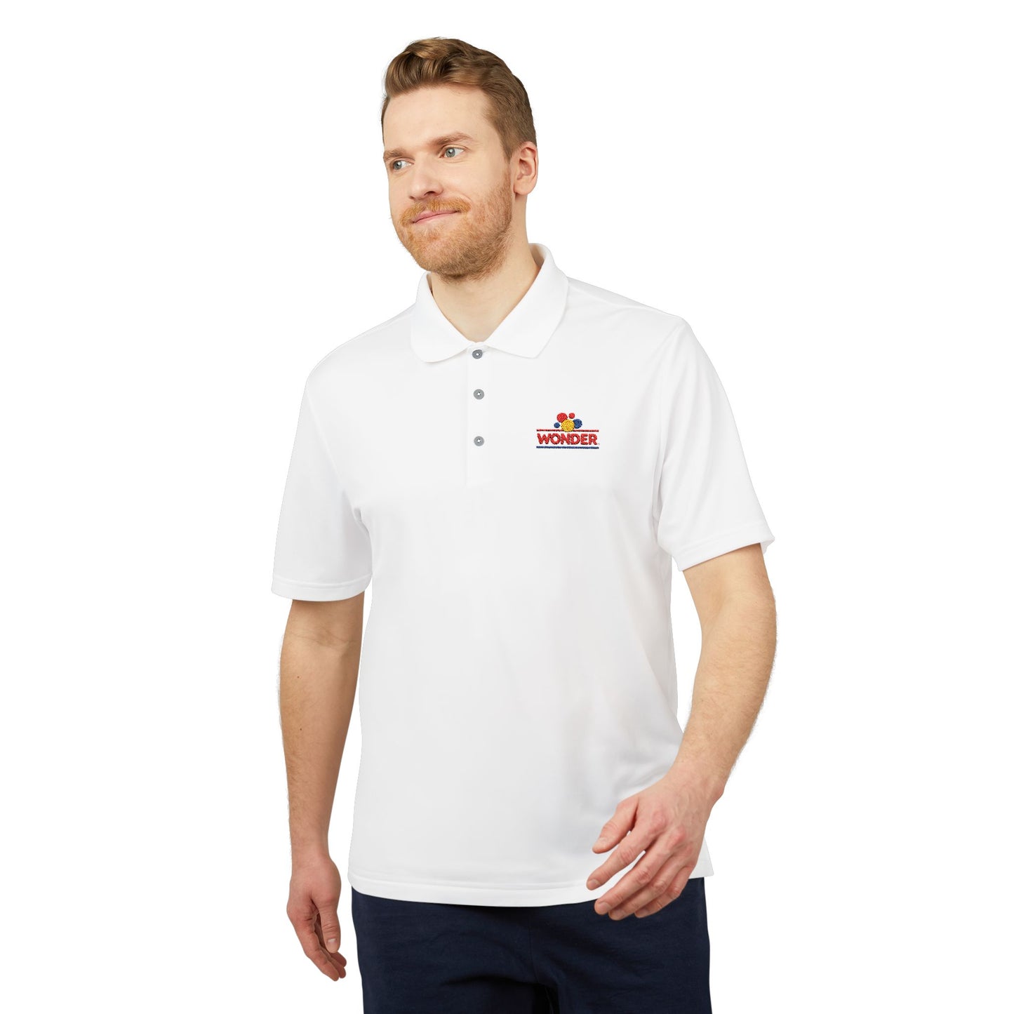 Embroidered Adidas Wonder Bread Unisex Performance Polo shirt