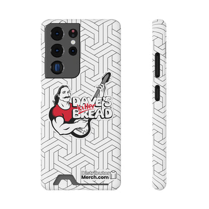 Phone Case With Card Holder, Dave's Killer Bread Logo, White.