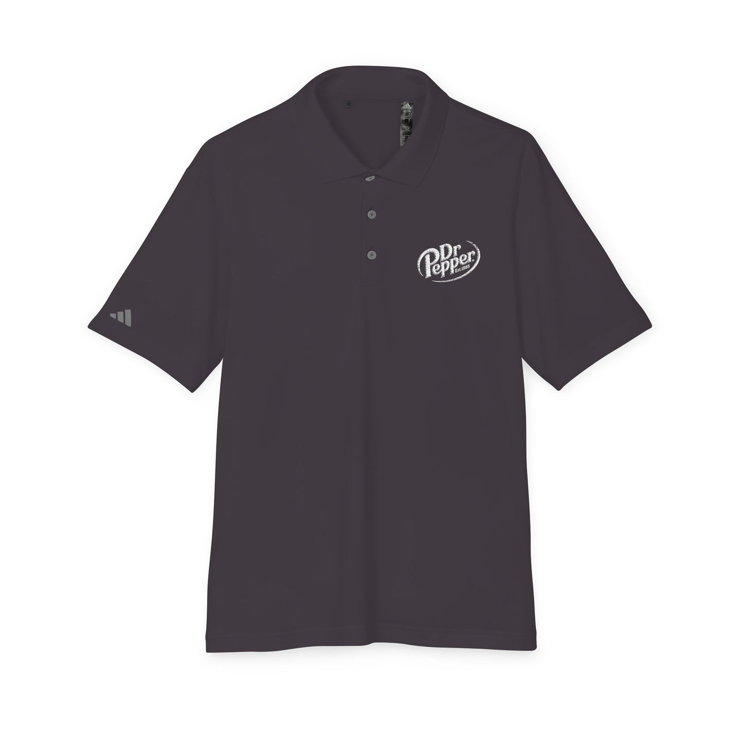Dr. Pepper Performance Polo Shirt, adidas®, Embroidered Logo, Athletic Workwear, Unisex Golf Shirt