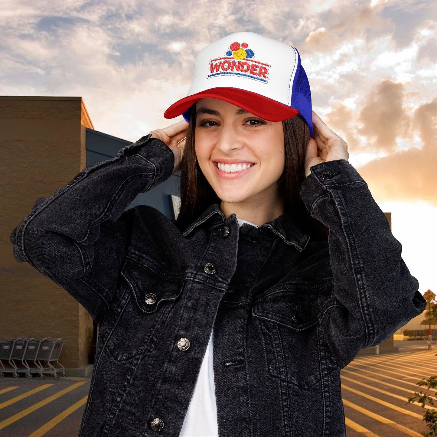 Wonderbread Embroidered Vintage Patch Trucker Hat