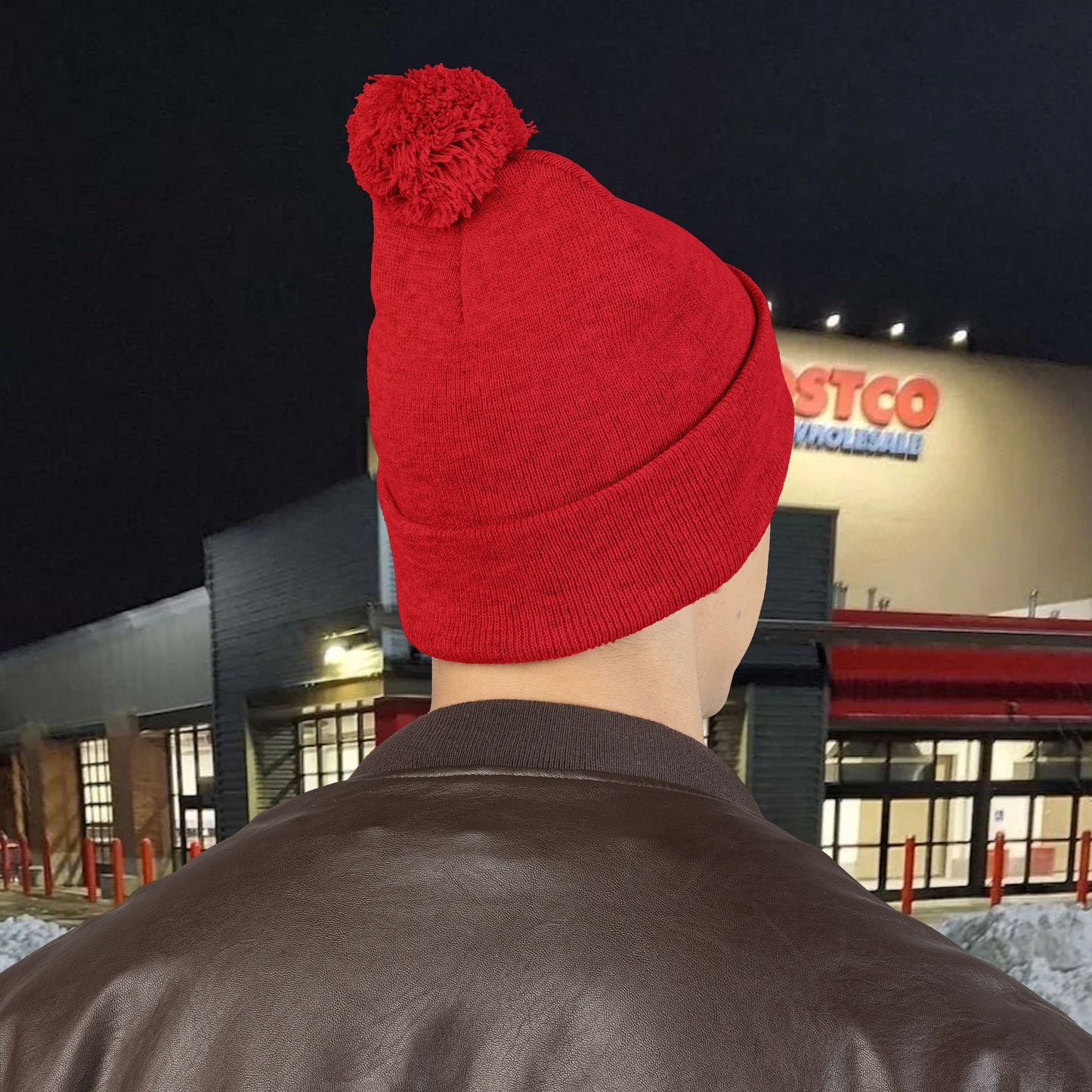 Wonderbread Embroidered Pom-Pom Knit Cap – TastyKake Logo