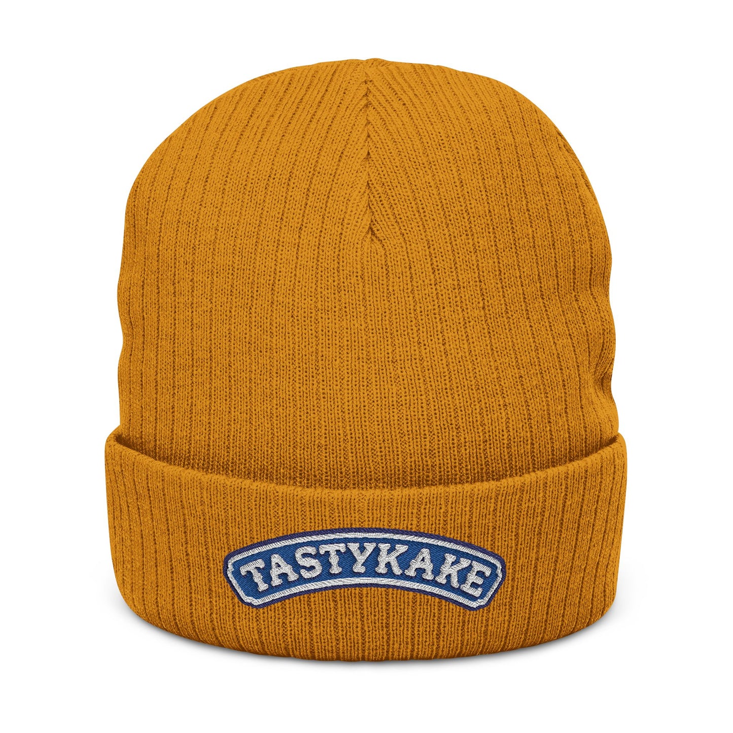 Embroidered 'Tastykake' Ribbed Knit Beanie — Cozy Winter Hat