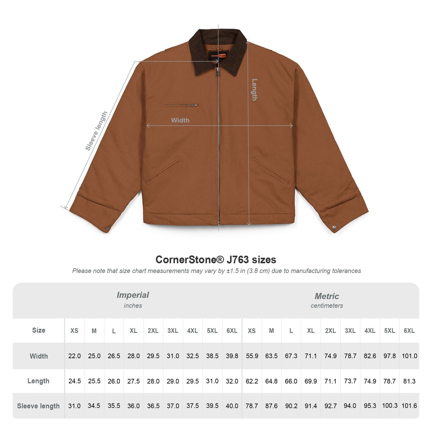 Unisex Work Jacket, Embroidered Dave's Killer Bread logo