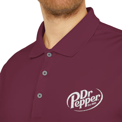 Dr. Pepper Performance Polo Shirt, adidas®, Embroidered Logo, Athletic Workwear, Unisex Golf Shirt
