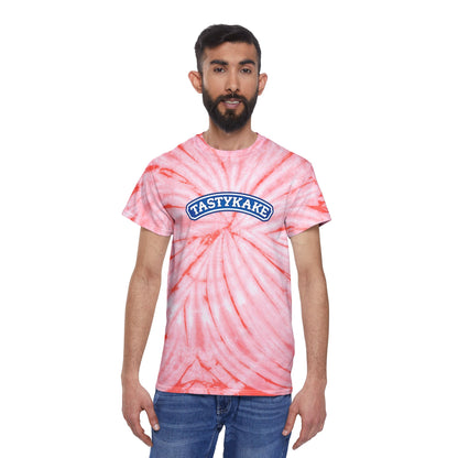 Retro Tie-Dye Tee with Tastykake logo, Vintage Cyclone Shirt, Fun Summer T-Shirt