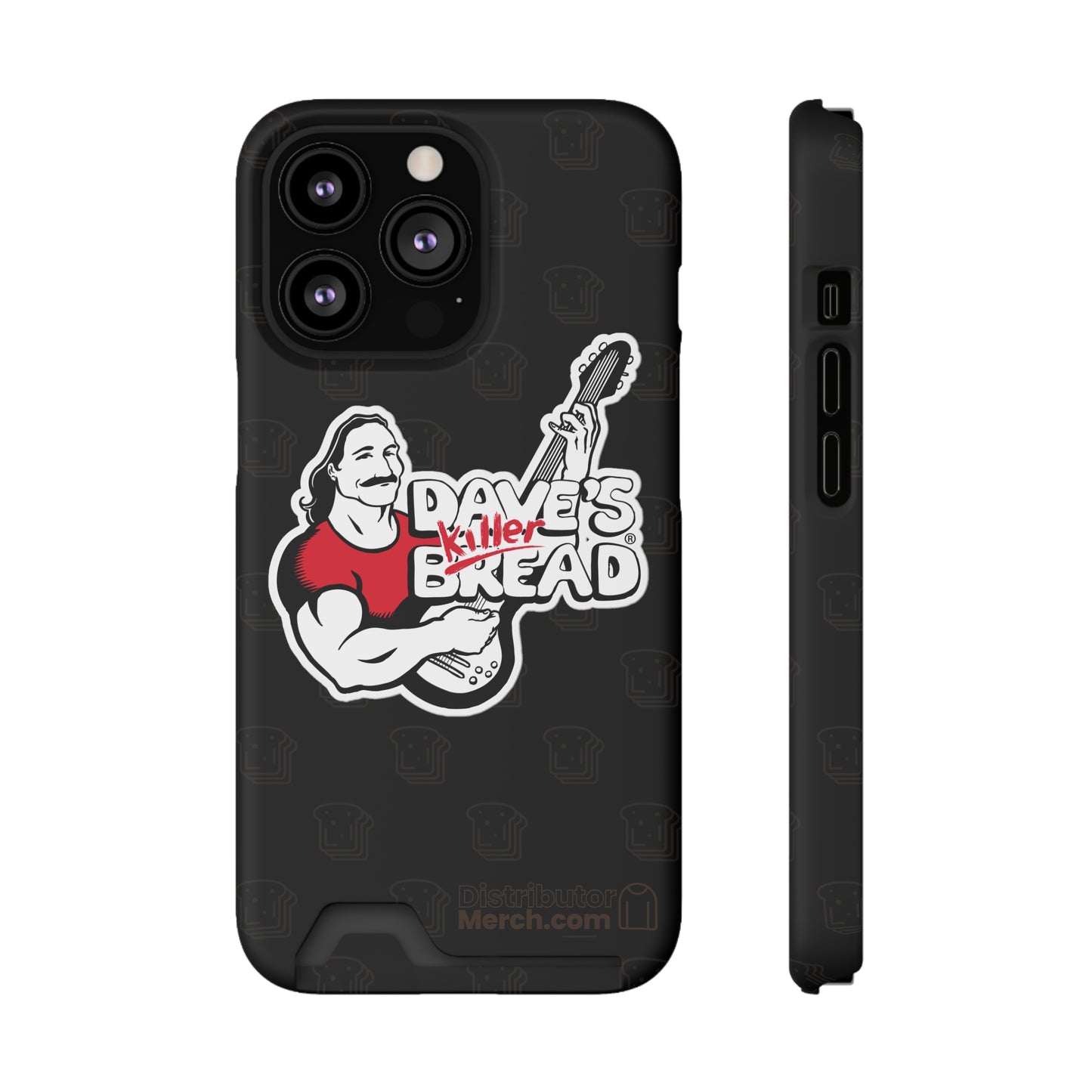 Phone Case With Card Holder, Dave's Killer Bread Logo.