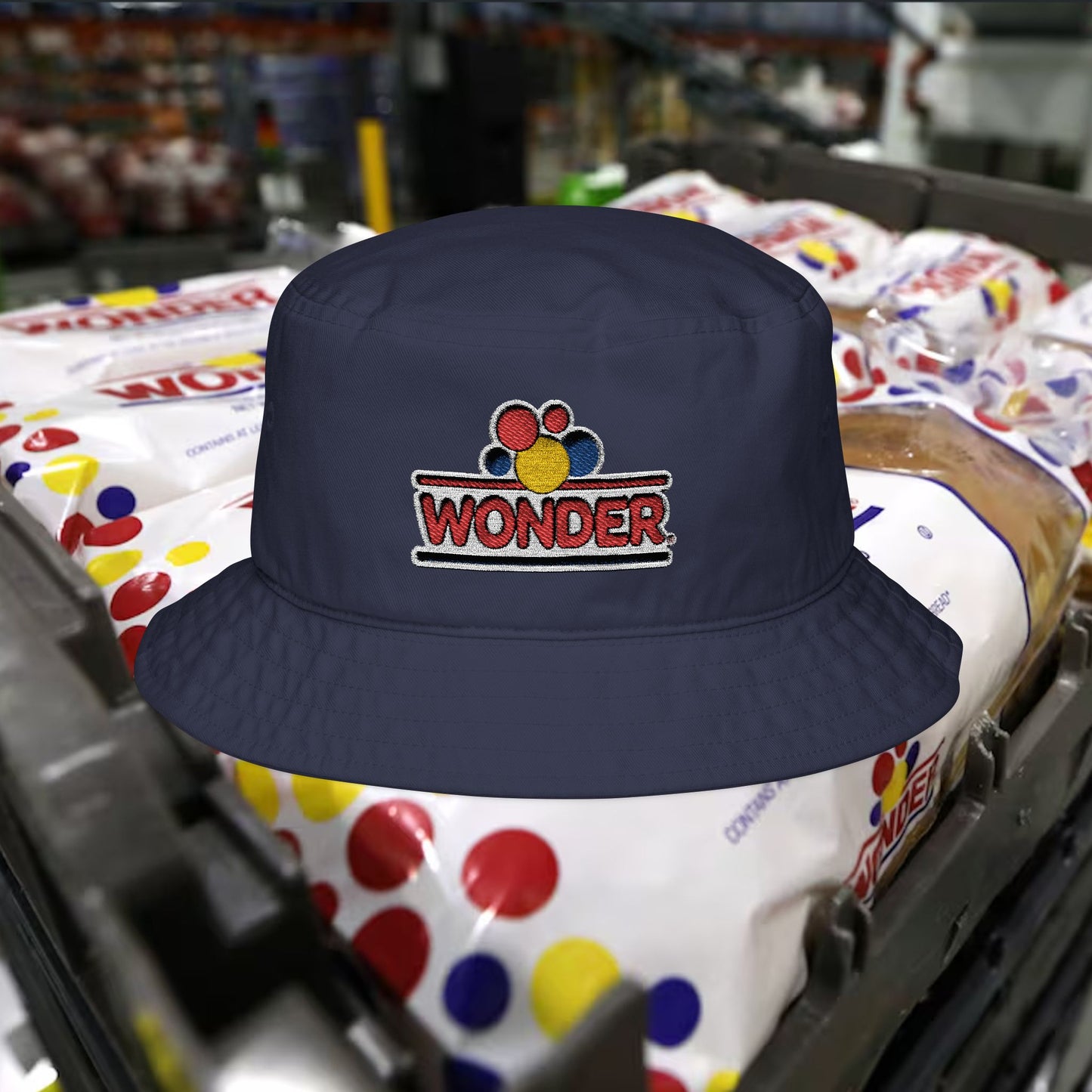 Bucket Hat – With Wonder bread Embroidered logo -Streetwear