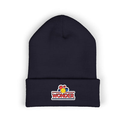Classic Cuffed Beanie with Wonder bread Embroidered logo