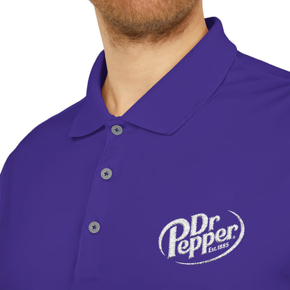 Dr. Pepper Performance Polo Shirt, adidas®, Embroidered Logo, Athletic Workwear, Unisex Golf Shirt