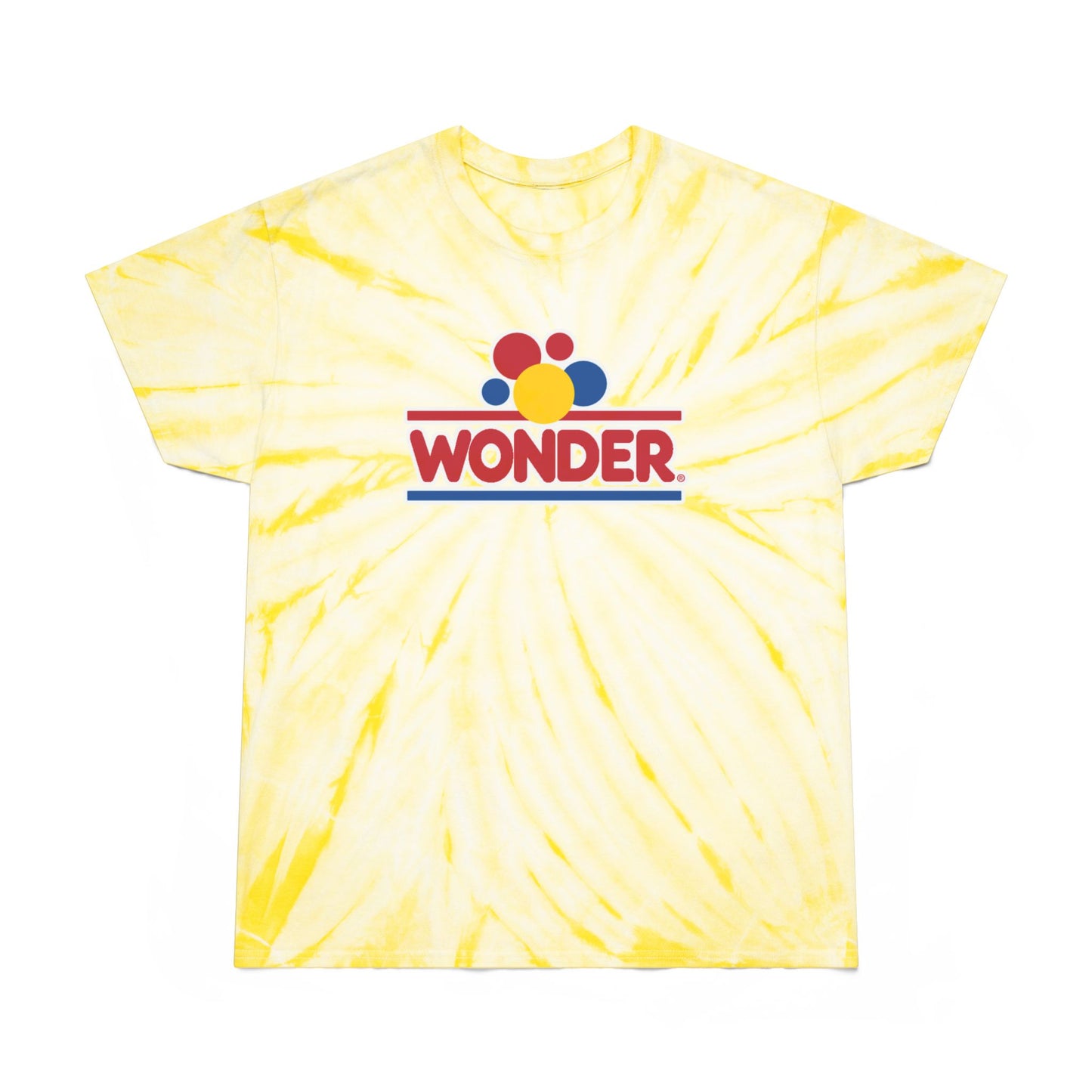 Retro Tie-Dye Tee, Wonder Bread Graphic Shirt, Vintage Cyclone Shirt, Fun Summer T-Shirt, Casual Wear, Gift for Food Lovers, 80s Nostalgia