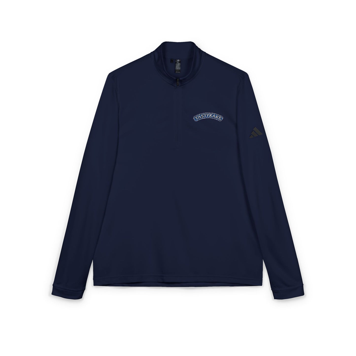 Tastykake Embroidered Quarter-Zip Pullover — Classic Grey Athletic Top