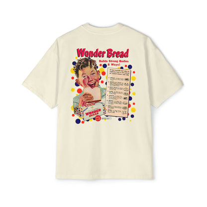 T-shit, Wonder Bread, vintage, back and front design, Men's Heavy Oversized