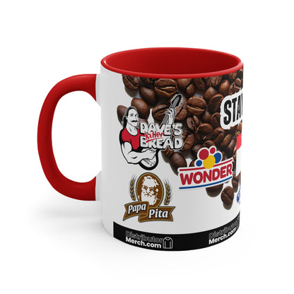 Mug, Coffee Beans, 11oz, DKB, Wonder Bread, Nature's Own, Papa Pita, Tasty Kake, Sun Maid, Canyon logos!