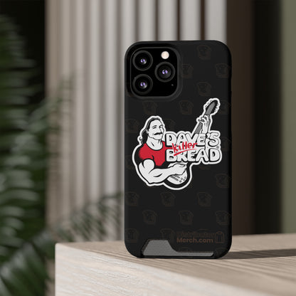 Phone Case With Card Holder, Dave's Killer Bread Logo.