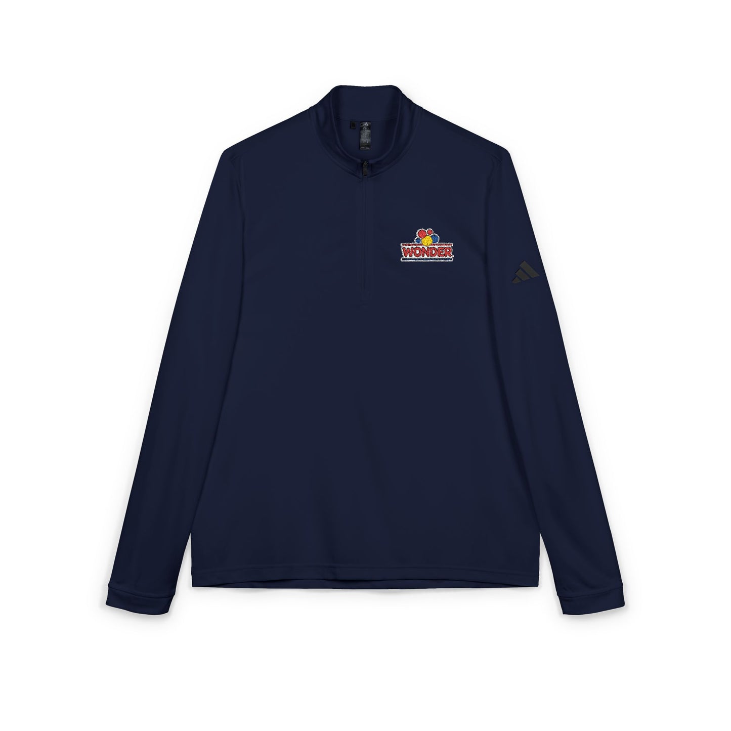 Wonder bread Embroidered adidas Quarter-Zip Pullover - Performance Top