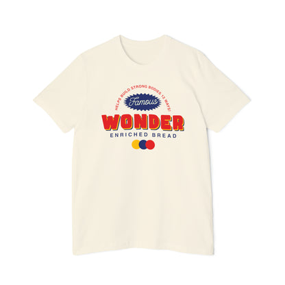 T-Shirt Short-Sleeve Jersey, USA-Made Unisex ,Wonder bread, Vintage front and back.