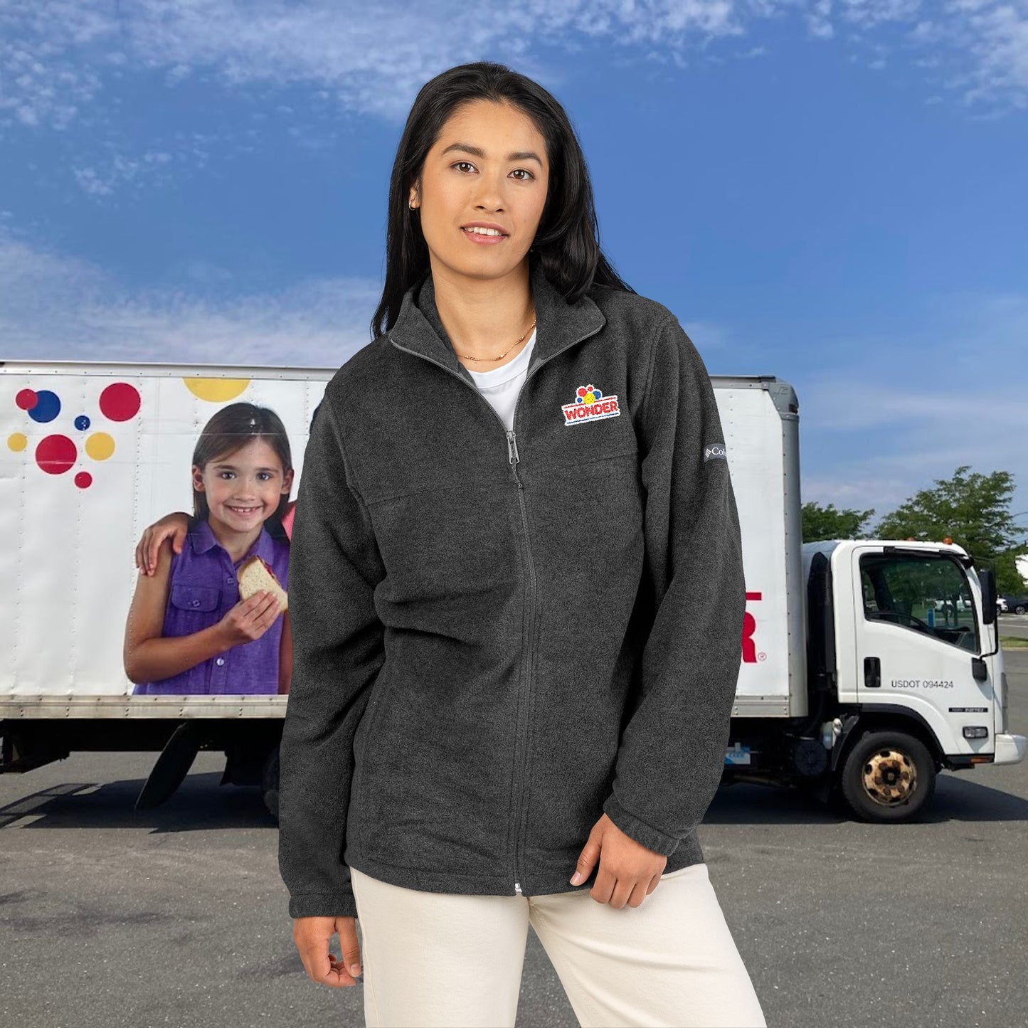 Wonderbread Unisex Columbia Fleece Jacket (Embroidery)