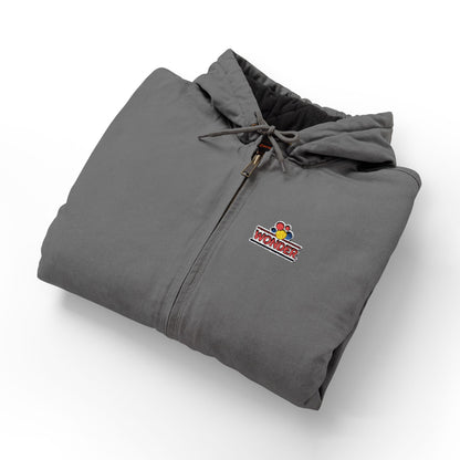 Wonderbread Embroidered Duck Cloth Work Jacket — Men's Hooded Outdoor Workwear