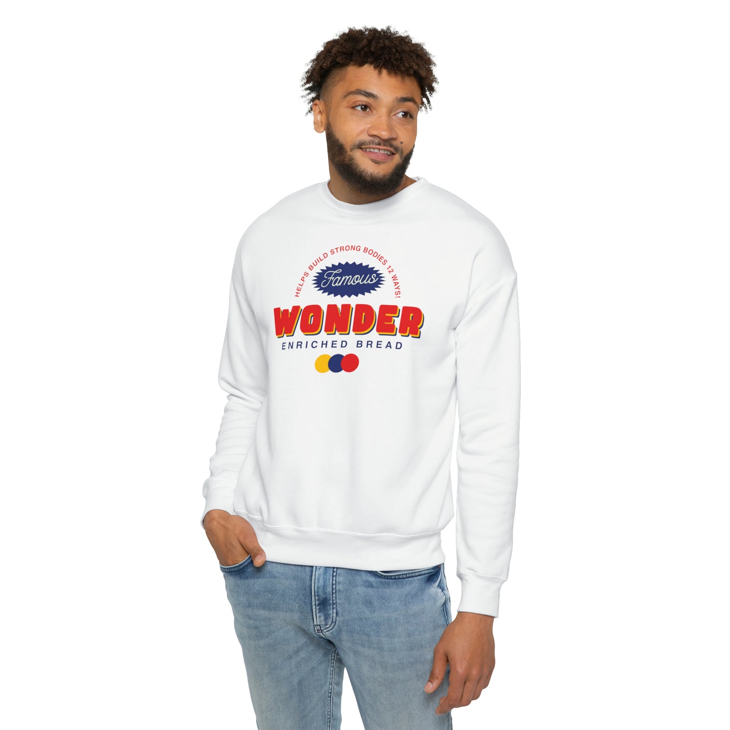 Sweatshirt Unisex Drop Shoulder, Wonder bread