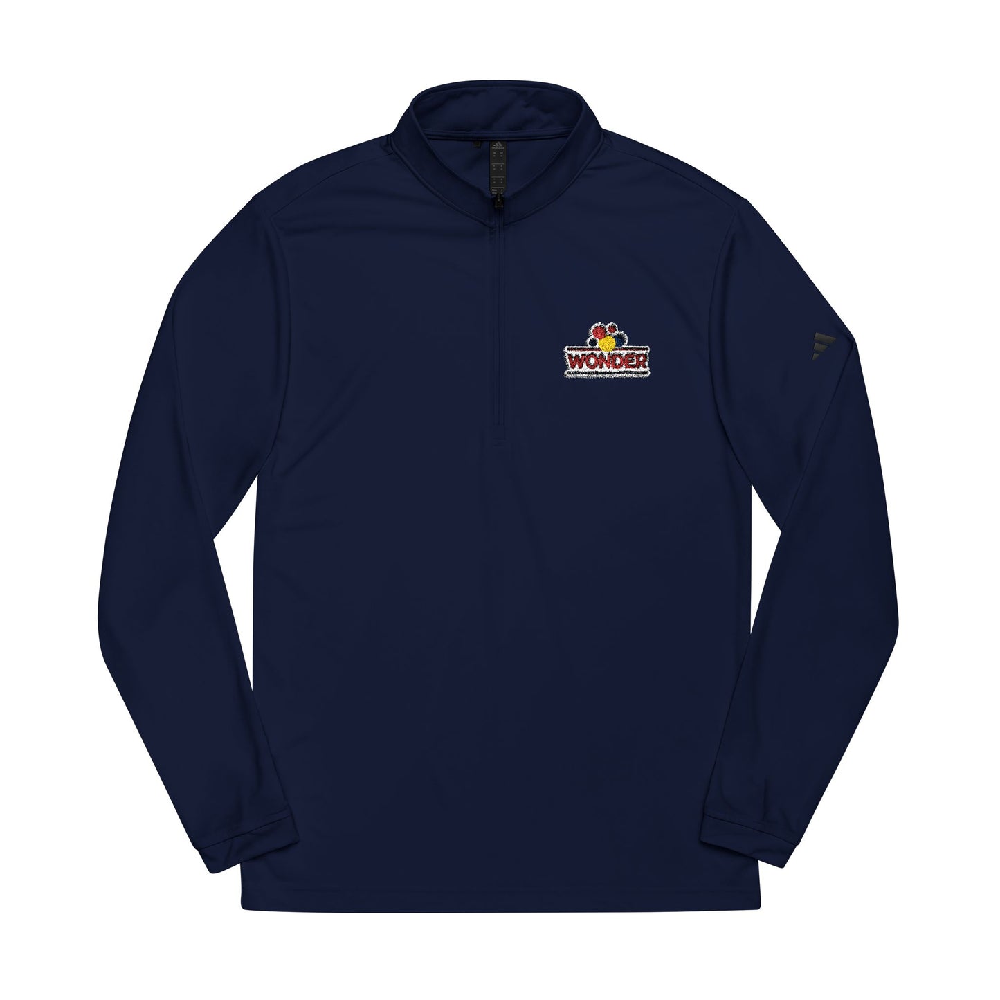Wonder bread Embroidered adidas Quarter-Zip Pullover - Performance Top