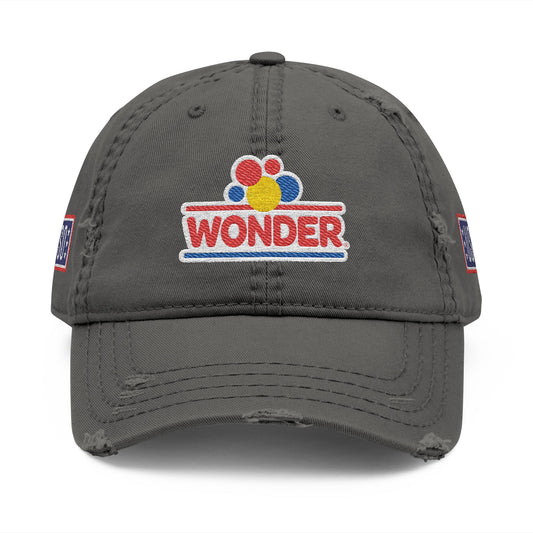 Wonder bread USO Embroidered Classic Distressed Hat Cap