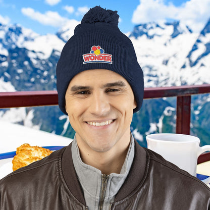 Wonderbread Embroidered Pom-Pom Knit Cap – TastyKake Logo