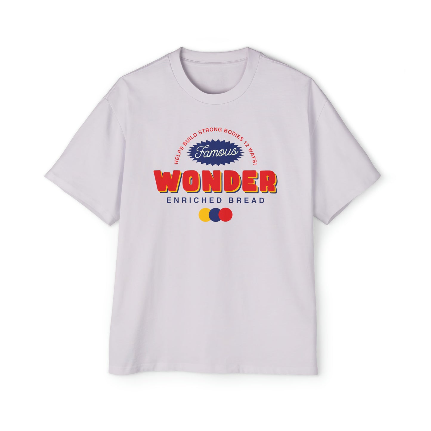 T-shit, Wonder Bread, vintage, back and front design, Men's Heavy Oversized