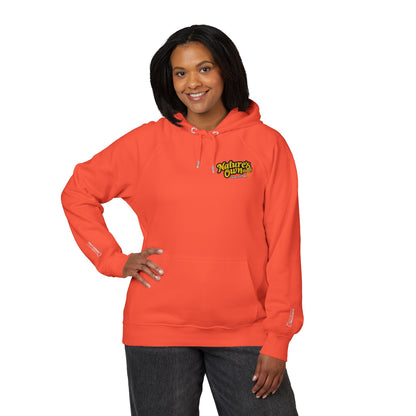 Nature's own Honey Wheat Embroidered Coral Raglan Hoodie