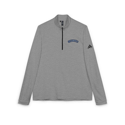 Tastykake Embroidered Quarter-Zip Pullover — Classic Grey Athletic Top
